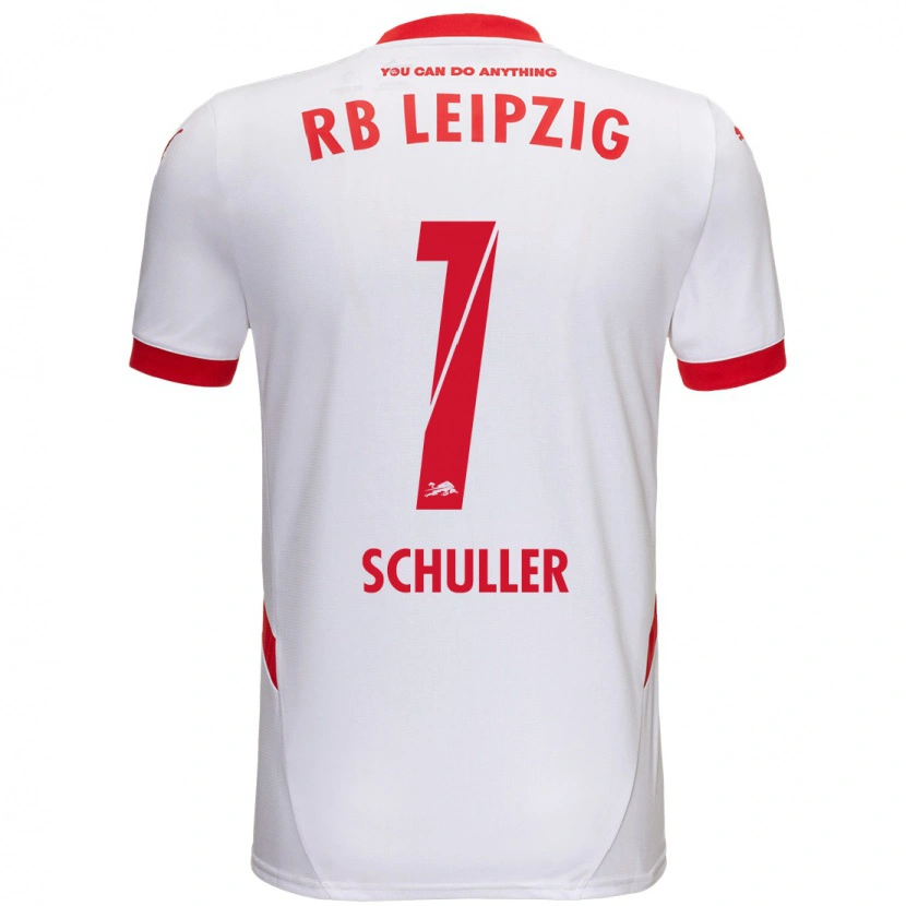 Danxen Heren Gina Schüller #1 Wit Rood Thuisshirt Thuistenue 2024/25 T-Shirt