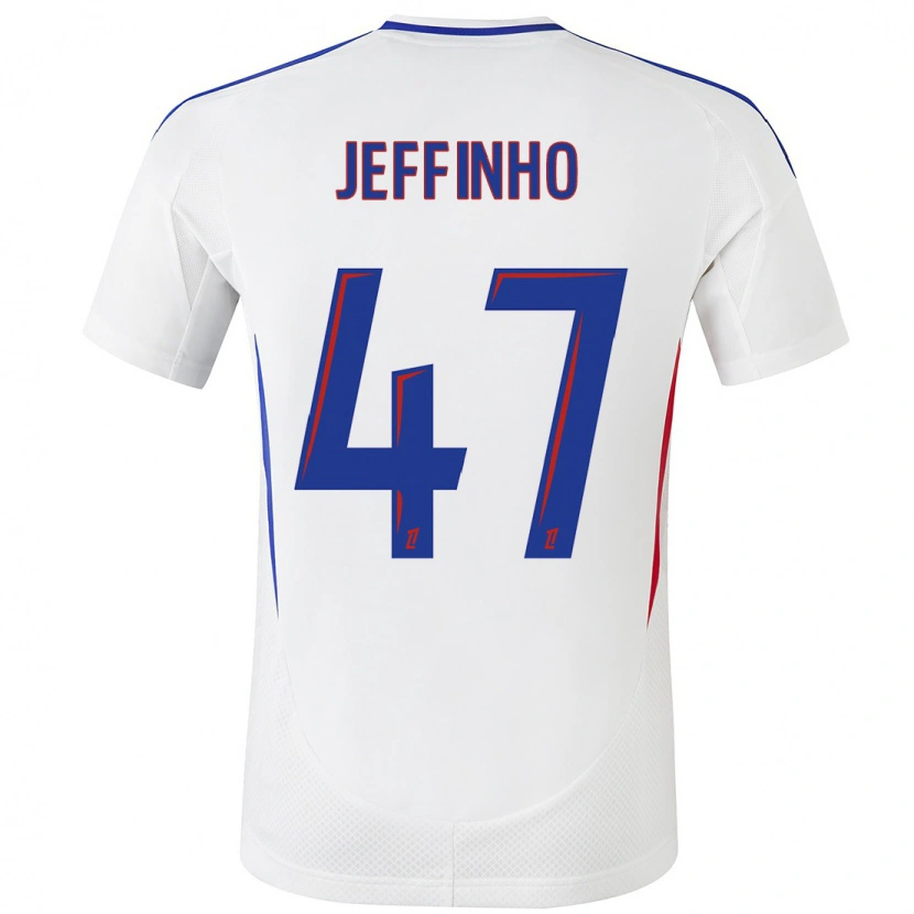 Danxen Heren Jeffinho #47 Wit Blauw Thuisshirt Thuistenue 2024/25 T-Shirt