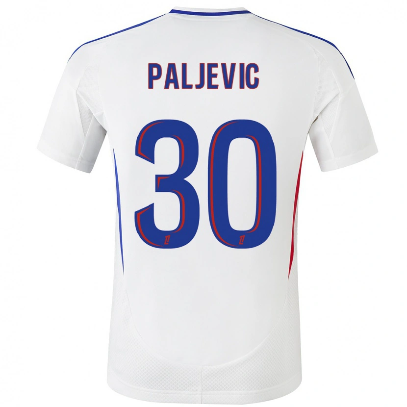 Danxen Heren Alyssia Paljevic #30 Wit Blauw Thuisshirt Thuistenue 2024/25 T-Shirt