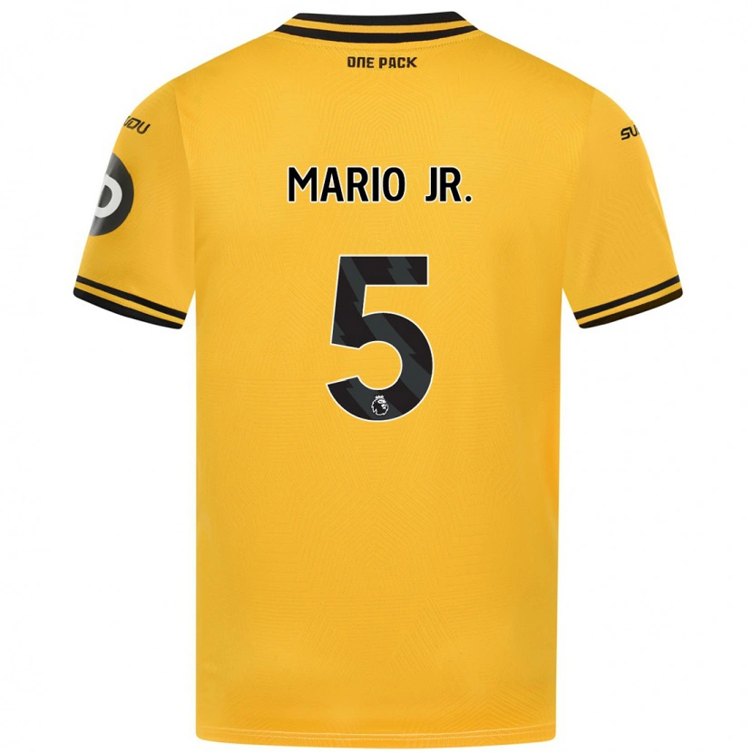 Danxen Heren Mario Lemina #5 Geel Thuisshirt Thuistenue 2024/25 T-Shirt