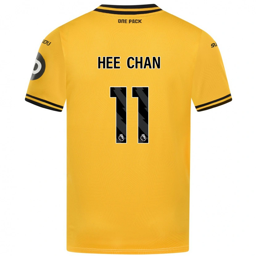 Danxen Heren Hee-Chan Hwang #11 Geel Thuisshirt Thuistenue 2024/25 T-Shirt