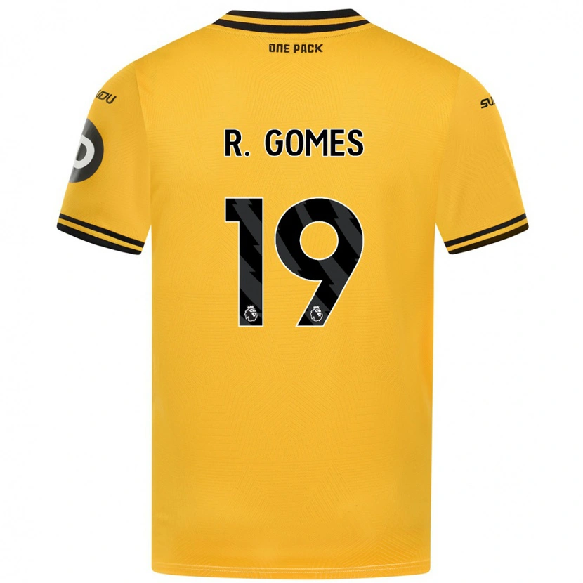 Danxen Heren Rodrigo Gomes #19 Geel Thuisshirt Thuistenue 2024/25 T-Shirt