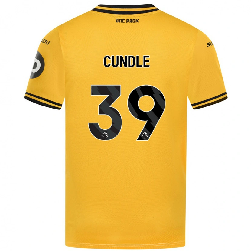Danxen Heren Luke Cundle #39 Geel Thuisshirt Thuistenue 2024/25 T-Shirt