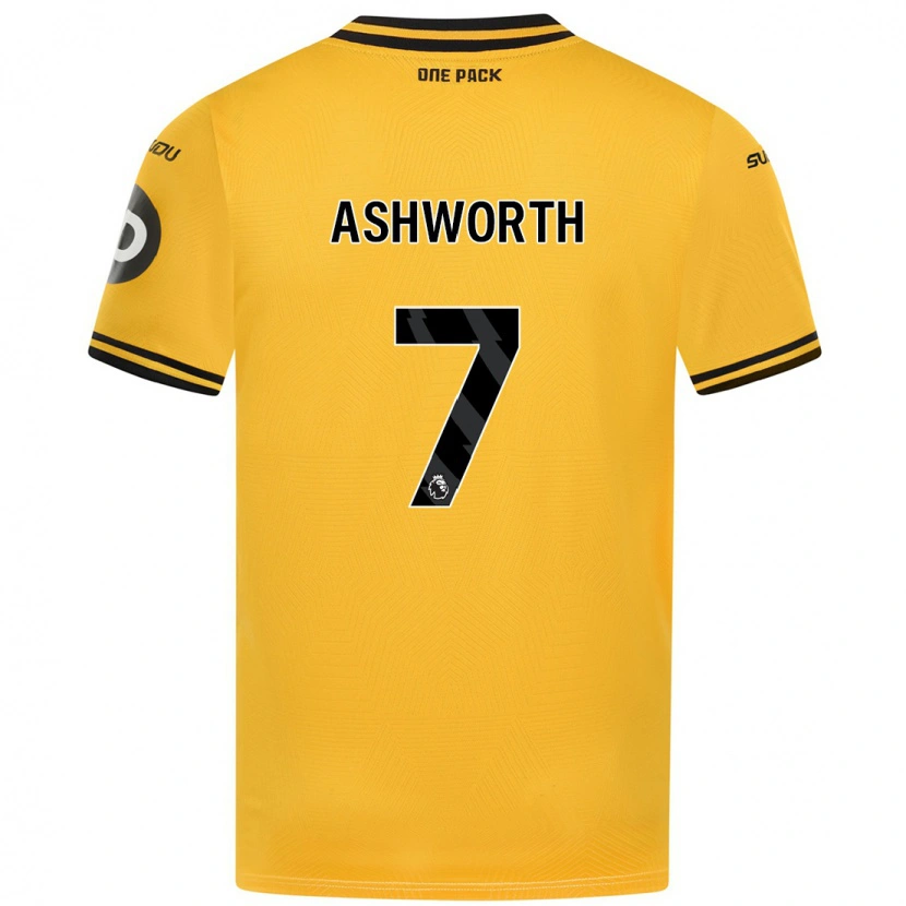 Danxen Heren Finn Ashworth #7 Geel Thuisshirt Thuistenue 2024/25 T-Shirt