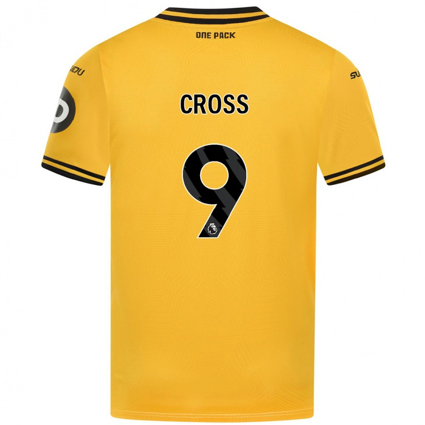 Danxen Heren Jade Cross #9 Geel Thuisshirt Thuistenue 2024/25 T-Shirt