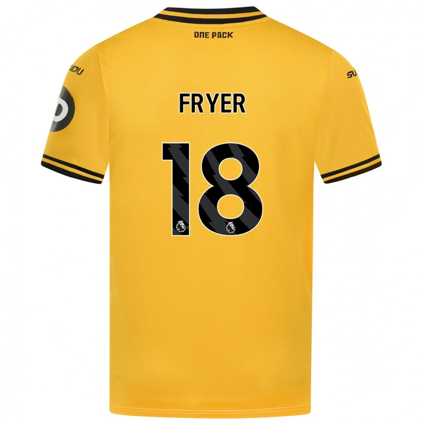 Danxen Heren Hannah Fryer #18 Geel Thuisshirt Thuistenue 2024/25 T-Shirt