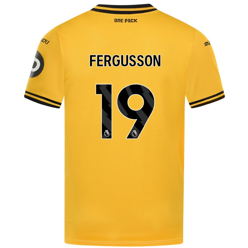 Danxen Heren Liv Fergusson #19 Geel Thuisshirt Thuistenue 2024/25 T-Shirt