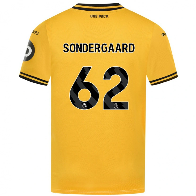 Danxen Heren Andreas Sondergaard #62 Geel Thuisshirt Thuistenue 2024/25 T-Shirt