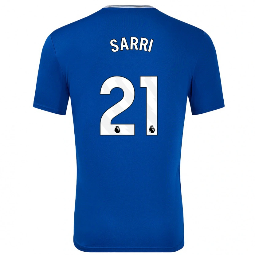 Danxen Heren Veatriki Sarri #21 Blauw Met Thuisshirt Thuistenue 2024/25 T-Shirt