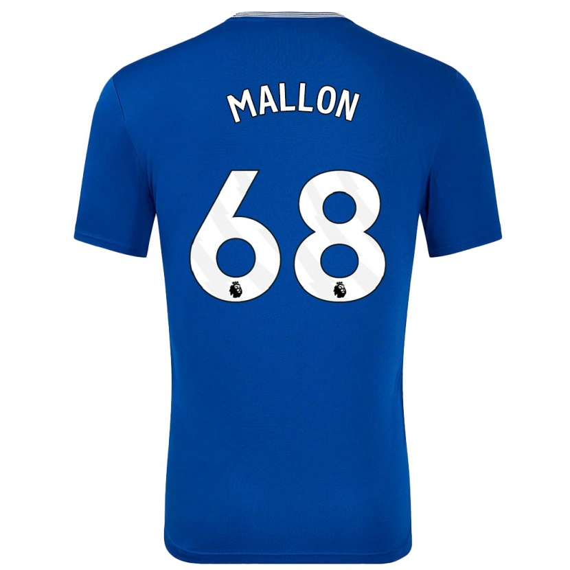 Danxen Heren Mathew Mallon #68 Blauw Met Thuisshirt Thuistenue 2024/25 T-Shirt
