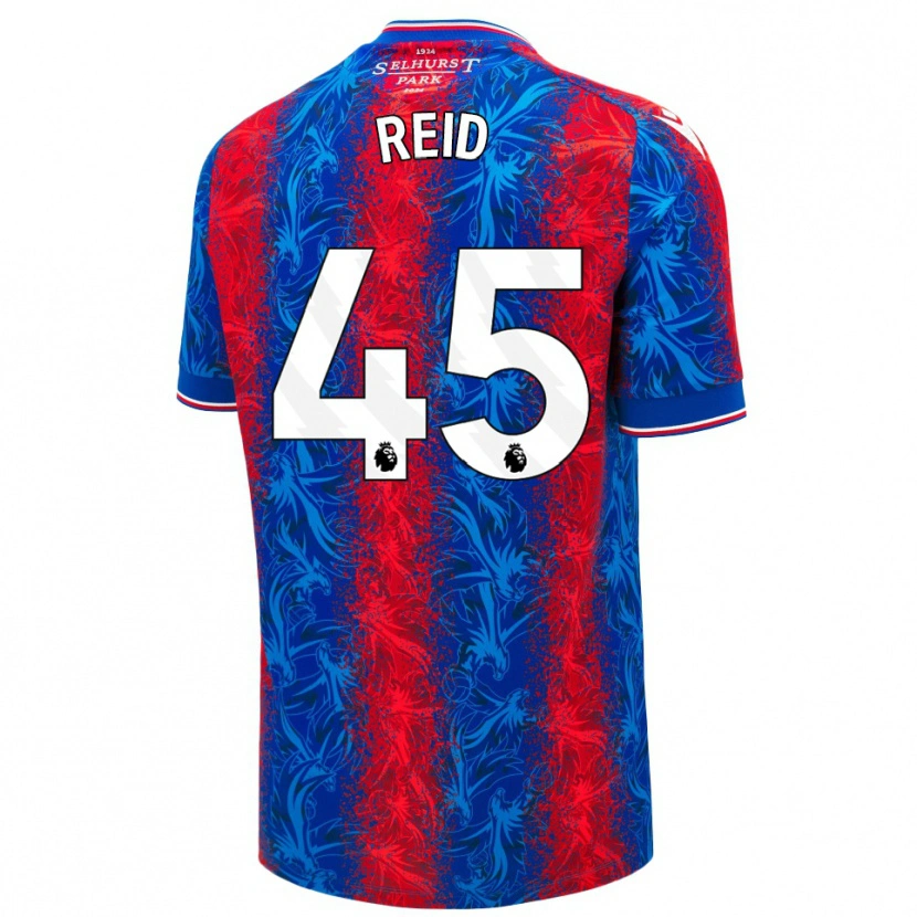 Danxen Heren Dylan Reid #45 Rood Blauwe Strepen Thuisshirt Thuistenue 2024/25 T-Shirt