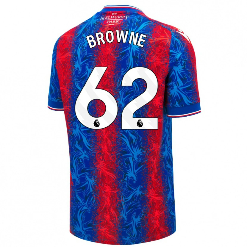 Danxen Heren Luke Browne #62 Rood Blauwe Strepen Thuisshirt Thuistenue 2024/25 T-Shirt