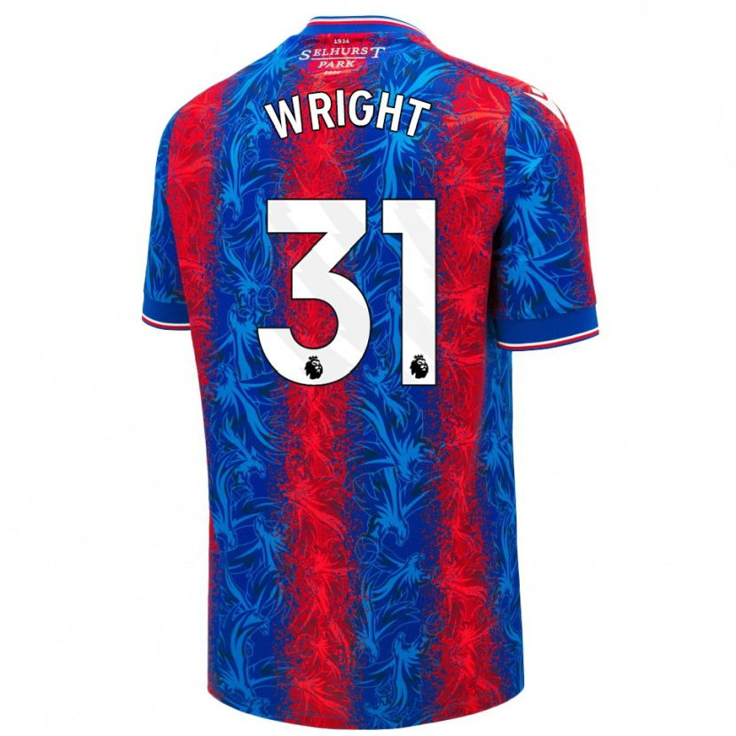 Danxen Heren Annis-Clara Wright #31 Rood Blauwe Strepen Thuisshirt Thuistenue 2024/25 T-Shirt