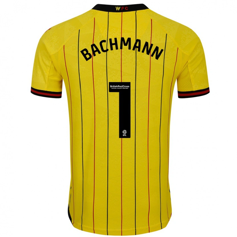 Danxen Heren Daniel Bachmann #1 Geel Zwart Thuisshirt Thuistenue 2024/25 T-Shirt