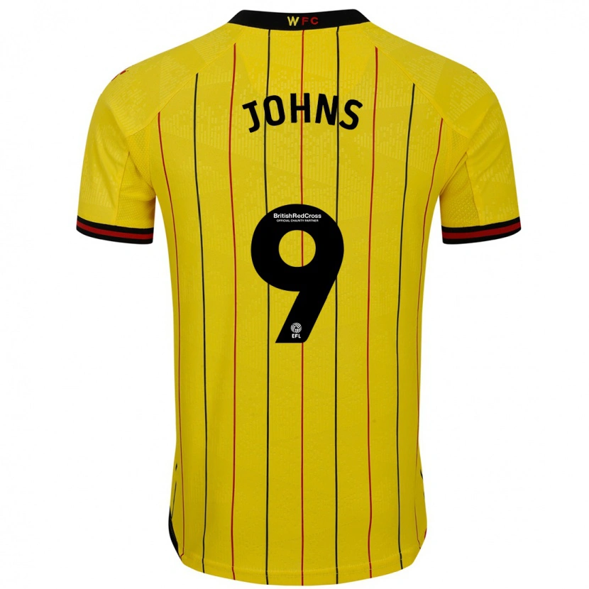 Danxen Heren Carly Johns #9 Geel Zwart Thuisshirt Thuistenue 2024/25 T-Shirt