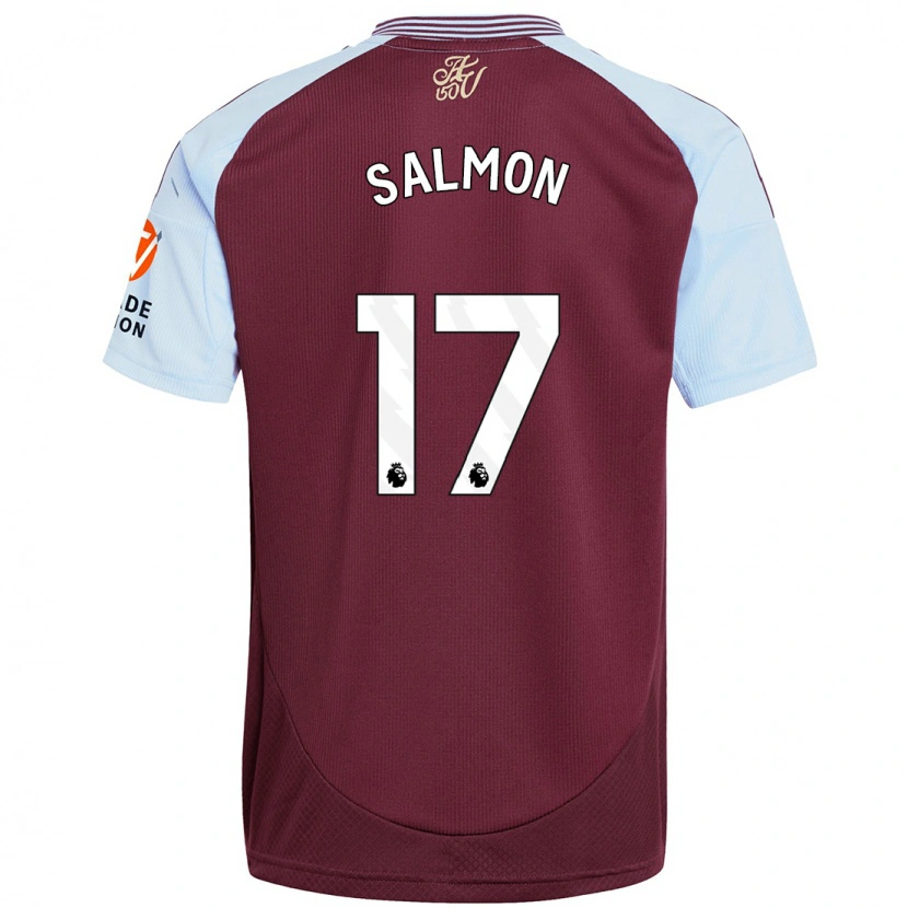 Danxen Heren Ebony Salmon #17 Bordeaux Hemelsblauw Thuisshirt Thuistenue 2024/25 T-Shirt