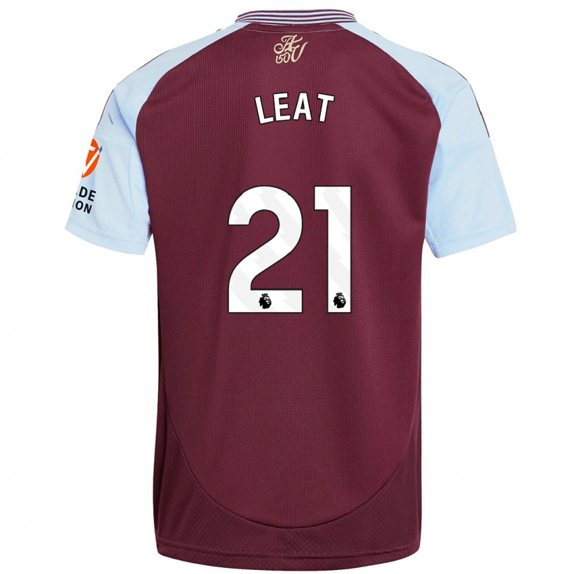 Danxen Heren Anna Leat #21 Bordeaux Hemelsblauw Thuisshirt Thuistenue 2024/25 T-Shirt