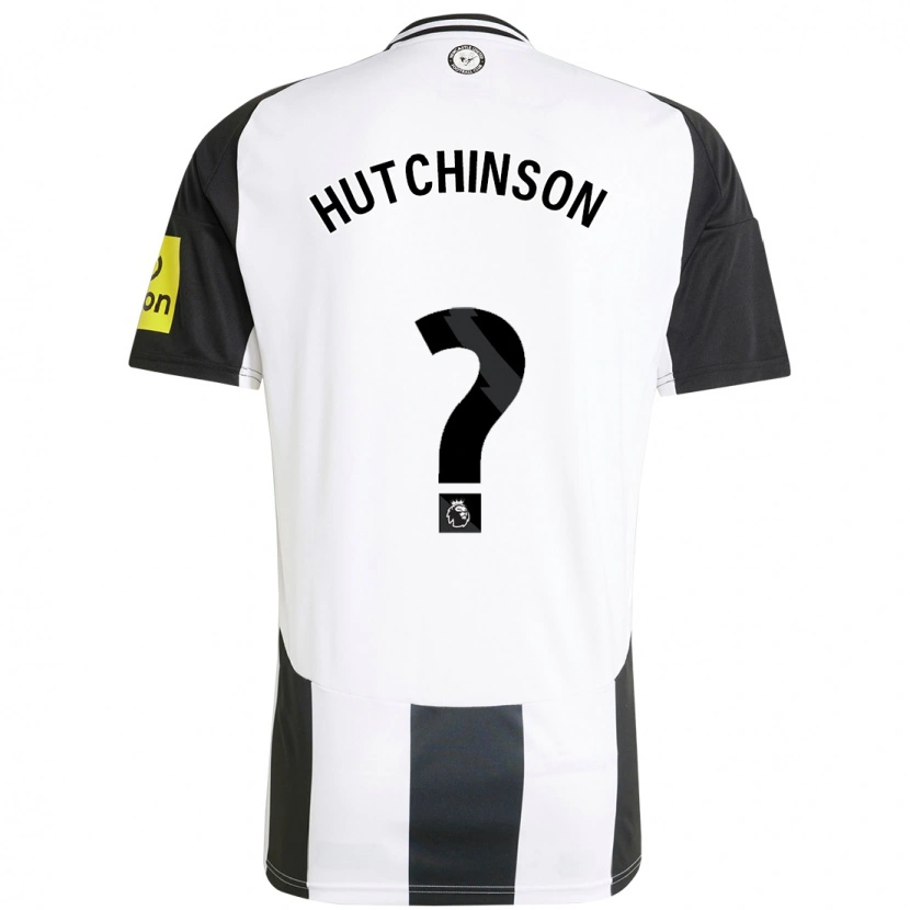 Danxen Heren Noah Hutchinson #0 Wit Zwart Thuisshirt Thuistenue 2024/25 T-Shirt