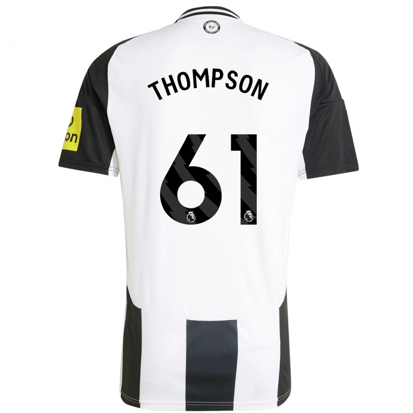 Danxen Heren Max Thompson #61 Wit Zwart Thuisshirt Thuistenue 2024/25 T-Shirt
