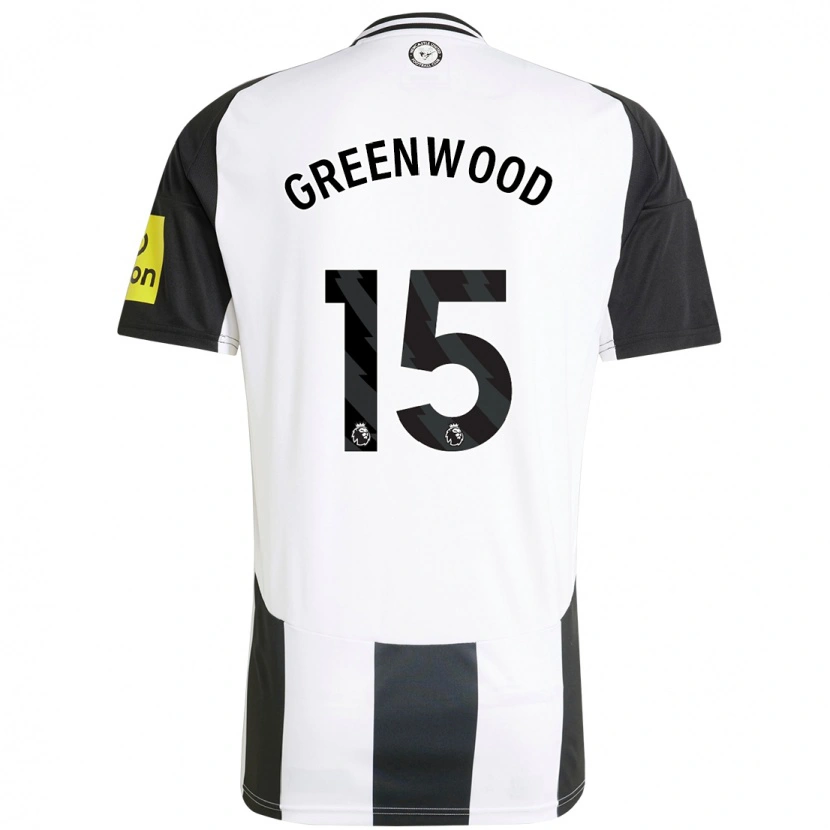Danxen Heren Hannah Greenwood #15 Wit Zwart Thuisshirt Thuistenue 2024/25 T-Shirt