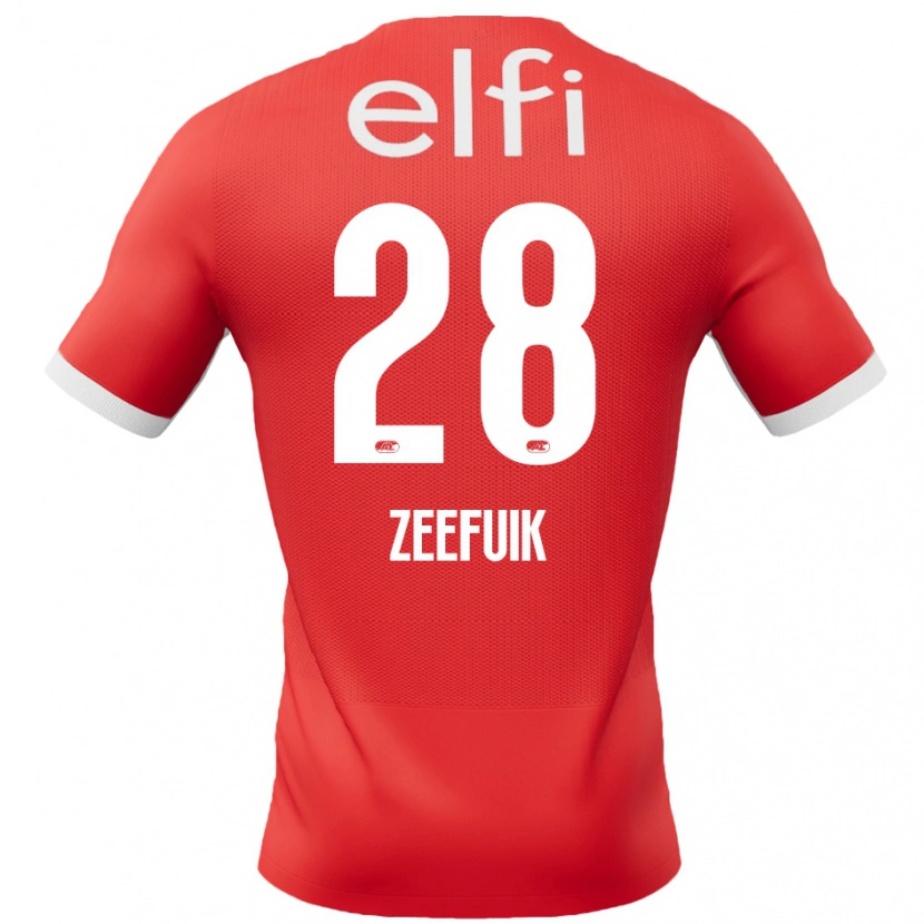 Danxen Heren Lequincio Zeefuik #28 Rood Wit Thuisshirt Thuistenue 2024/25 T-Shirt