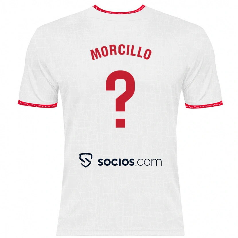 Danxen Heren Raquel Morcillo #0 Wit Rood Thuisshirt Thuistenue 2024/25 T-Shirt