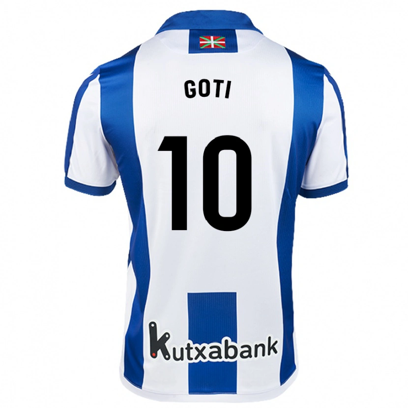 Danxen Heren Mikel Goti #10 Wit Blauw Thuisshirt Thuistenue 2024/25 T-Shirt
