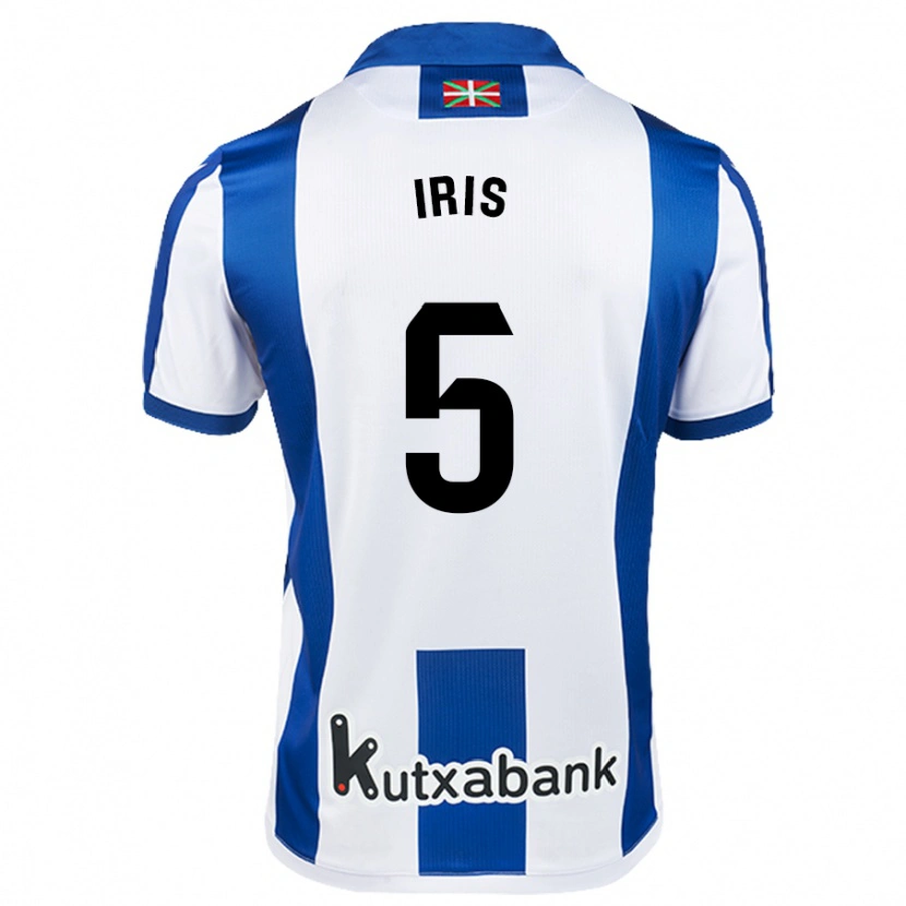 Danxen Heren Iris Arnaiz Gil #5 Wit Blauw Thuisshirt Thuistenue 2024/25 T-Shirt