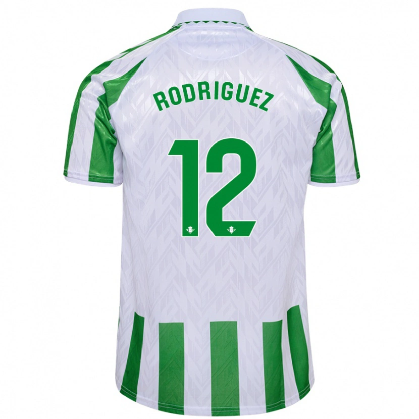 Danxen Heren Ricardo Rodríguez #12 Groen Witte Strepen Thuisshirt Thuistenue 2024/25 T-Shirt