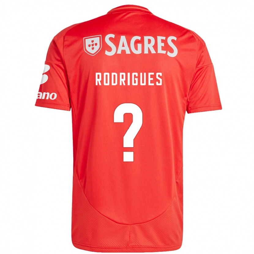 Danxen Heren Miguel Rodrigues #0 Rood Wit Thuisshirt Thuistenue 2024/25 T-Shirt