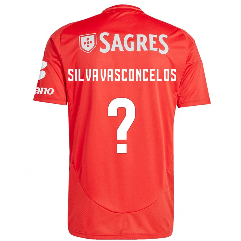 Danxen Heren Martim Silva Vasconcelos #0 Rood Wit Thuisshirt Thuistenue 2024/25 T-Shirt