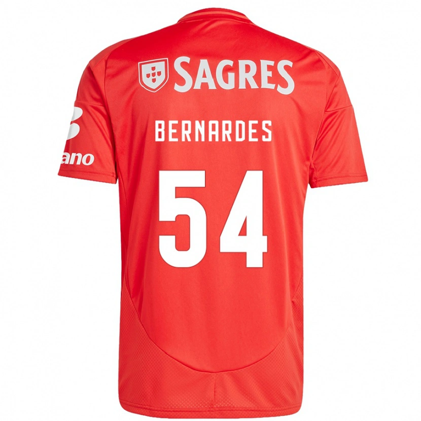 Danxen Heren Bernardes #54 Rood Wit Thuisshirt Thuistenue 2024/25 T-Shirt
