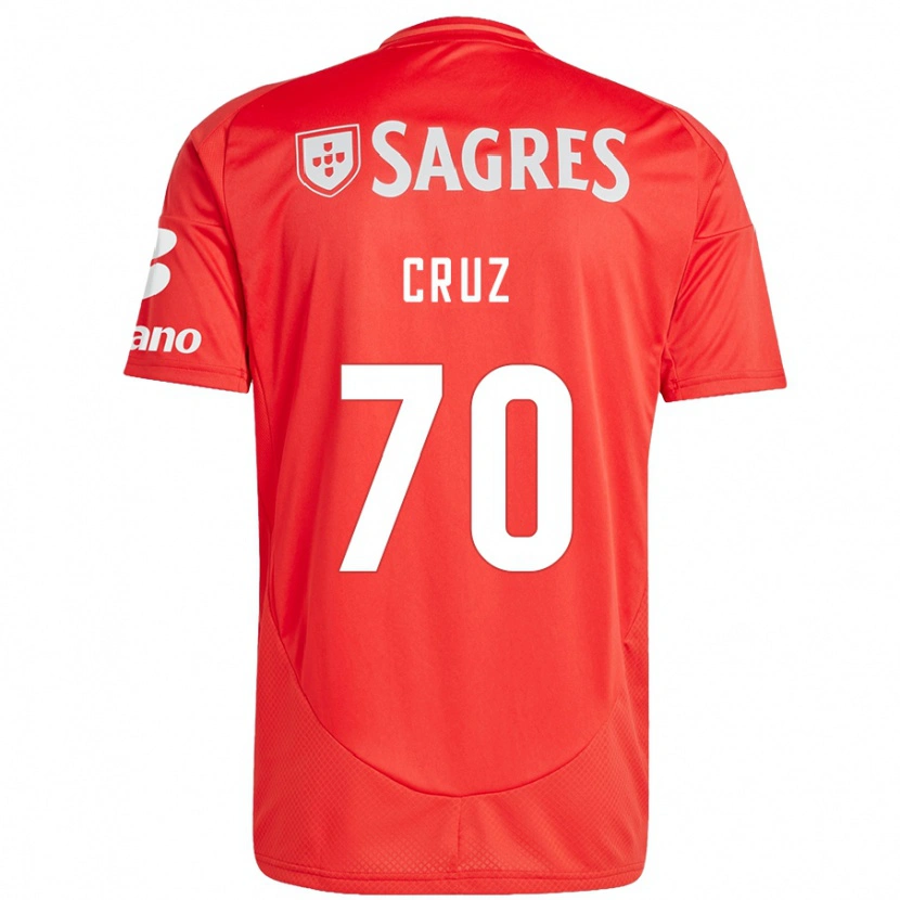 Danxen Heren Filipe Cruz #70 Rood Wit Thuisshirt Thuistenue 2024/25 T-Shirt