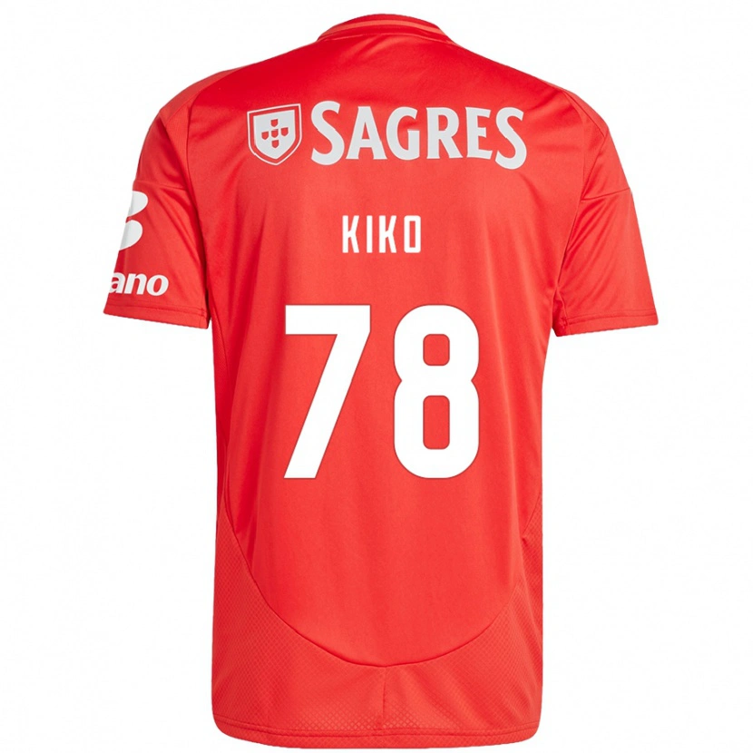 Danxen Heren Kiko #78 Rood Wit Thuisshirt Thuistenue 2024/25 T-Shirt