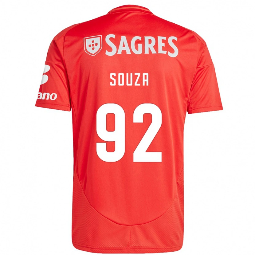 Danxen Heren Pedro Souza #92 Rood Wit Thuisshirt Thuistenue 2024/25 T-Shirt