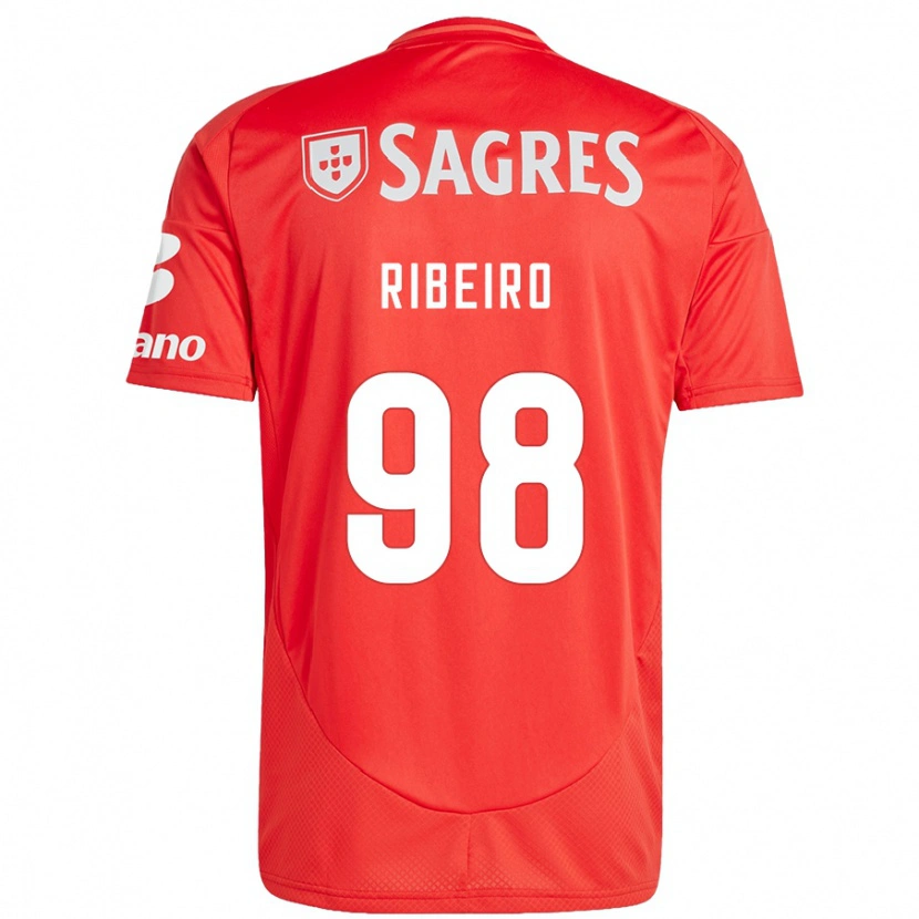 Danxen Heren Ricardo Ribeiro #98 Rood Wit Thuisshirt Thuistenue 2024/25 T-Shirt