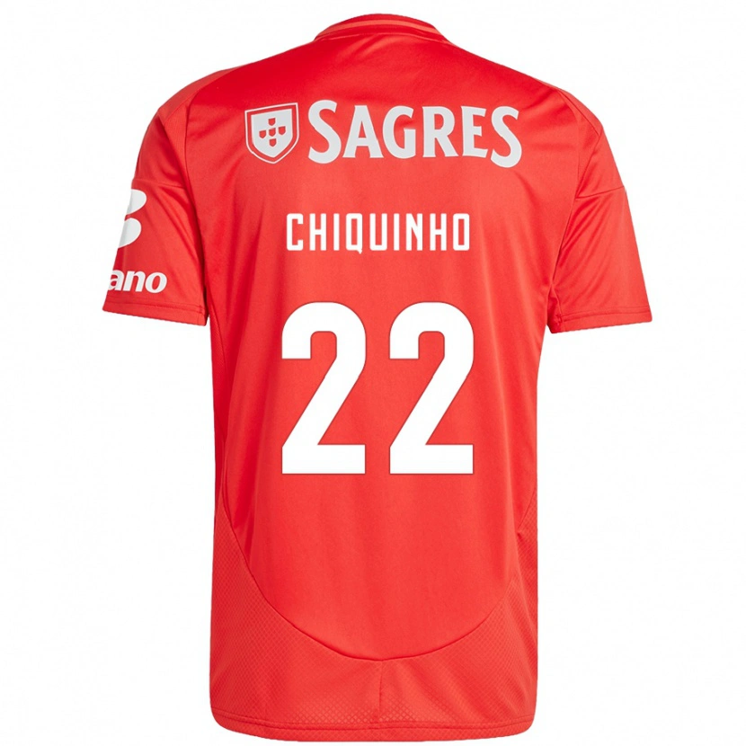 Danxen Heren Chiquinho #22 Rood Wit Thuisshirt Thuistenue 2024/25 T-Shirt