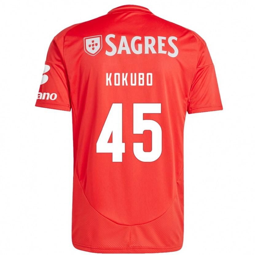 Danxen Heren Leo Kokubo #45 Rood Wit Thuisshirt Thuistenue 2024/25 T-Shirt