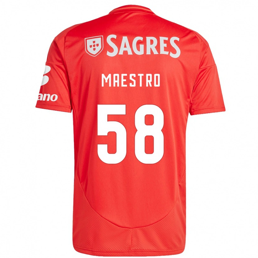 Danxen Heren Maestro #58 Rood Wit Thuisshirt Thuistenue 2024/25 T-Shirt