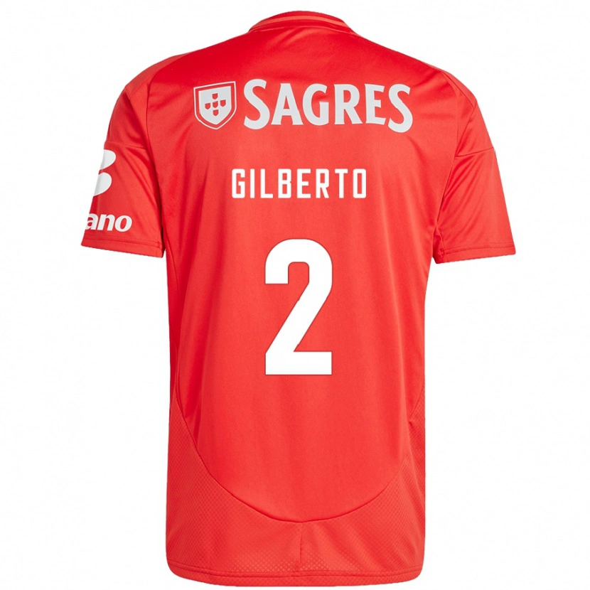 Danxen Heren Gilberto #2 Rood Wit Thuisshirt Thuistenue 2024/25 T-Shirt