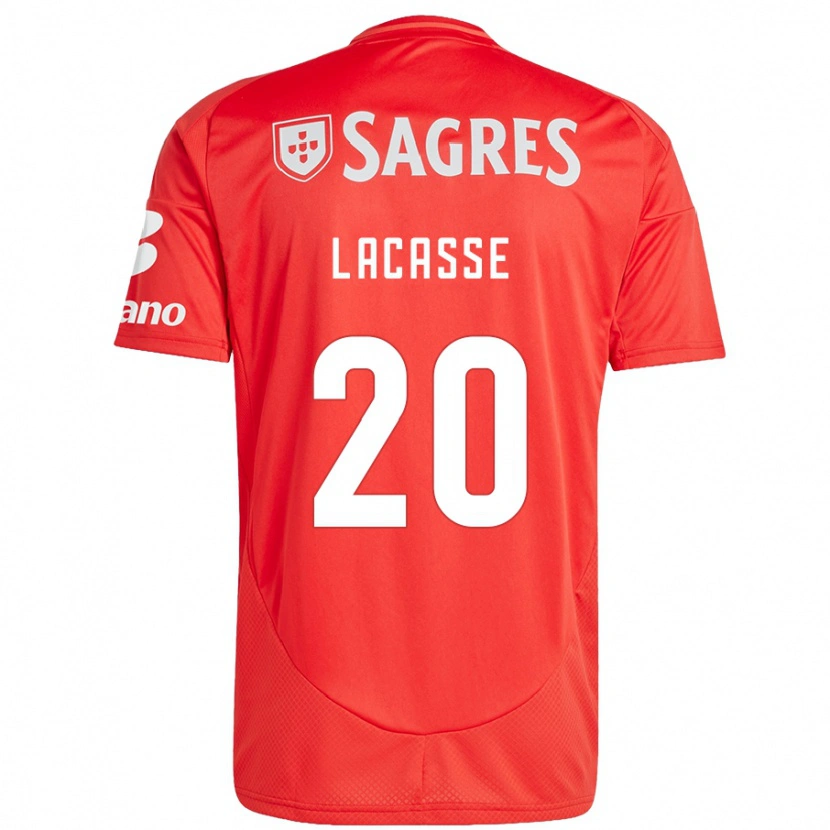 Danxen Heren Cloe Lacasse #20 Rood Wit Thuisshirt Thuistenue 2024/25 T-Shirt