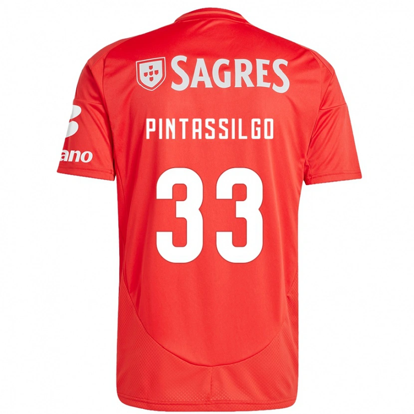 Danxen Heren Lara Pintassilgo #33 Rood Wit Thuisshirt Thuistenue 2024/25 T-Shirt