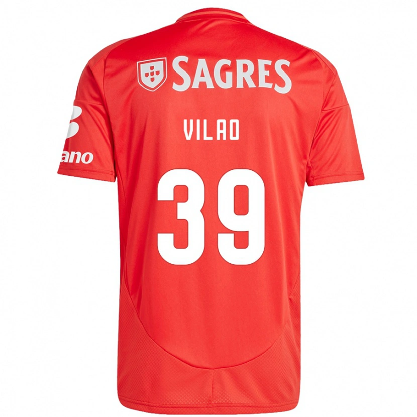 Danxen Heren Carolina Vilao #39 Rood Wit Thuisshirt Thuistenue 2024/25 T-Shirt