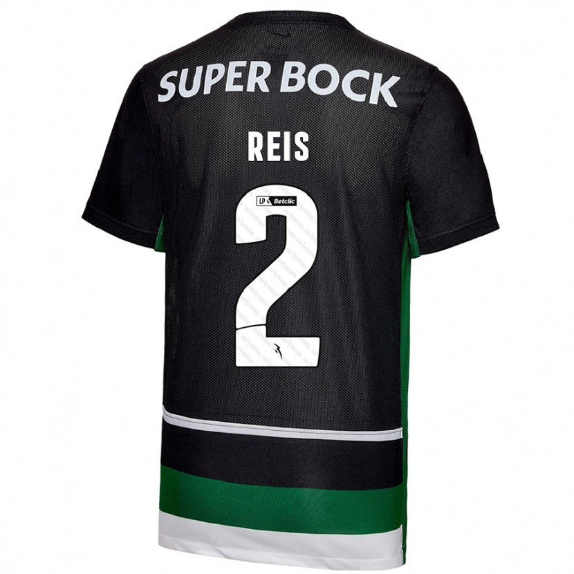 Danxen Heren Matheus Reis #2 Zwart Wit Groen Thuisshirt Thuistenue 2024/25 T-Shirt