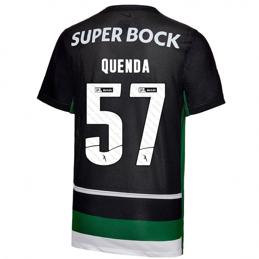 Danxen Heren Geovany Quenda #57 Zwart Wit Groen Thuisshirt Thuistenue 2024/25 T-Shirt