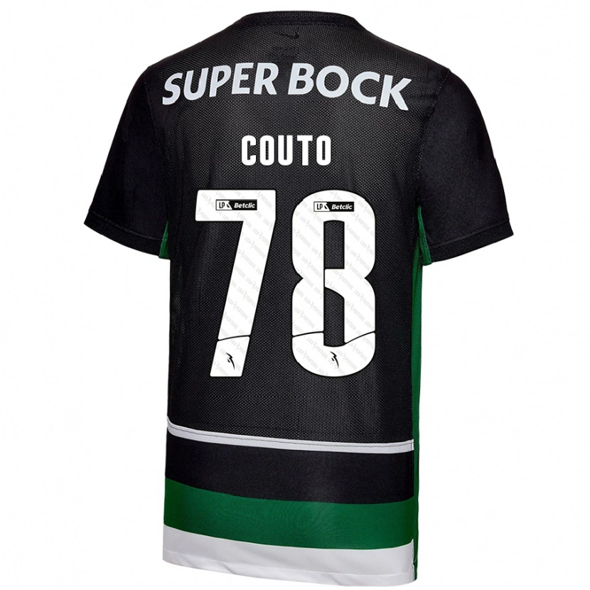 Danxen Heren Mauro Couto #78 Zwart Wit Groen Thuisshirt Thuistenue 2024/25 T-Shirt