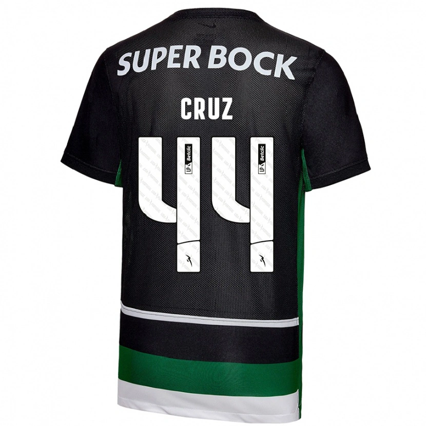 Danxen Heren Marco Cruz #44 Zwart Wit Groen Thuisshirt Thuistenue 2024/25 T-Shirt
