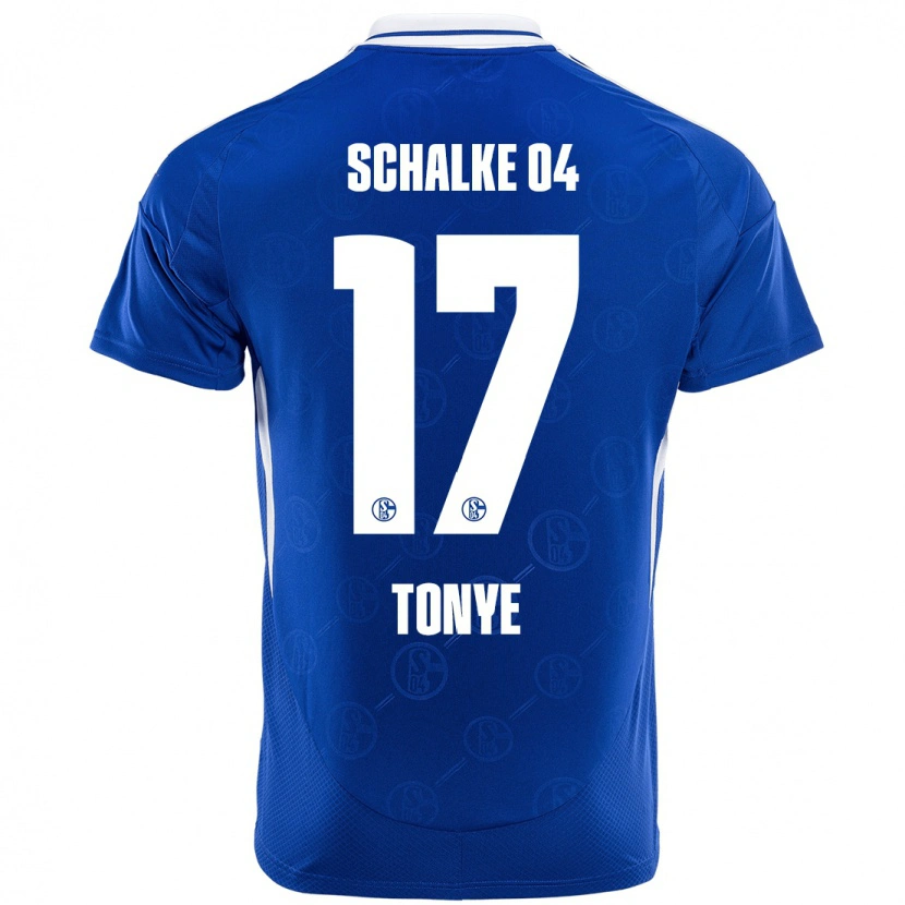 Danxen Heren Yannick Tonye #17 Koningsblauw Thuisshirt Thuistenue 2024/25 T-Shirt