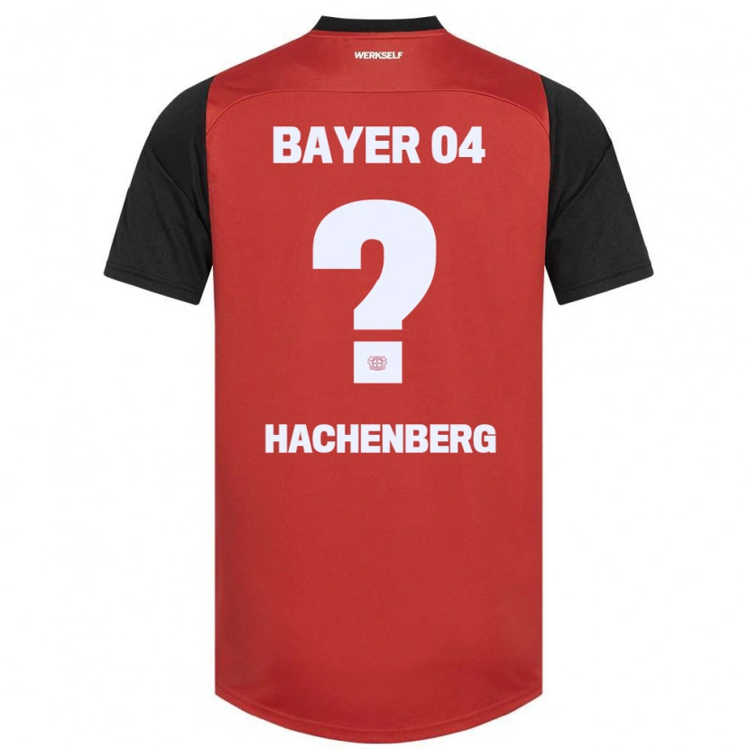 Danxen Heren Merlin Hachenberg #0 Rood Zwart Thuisshirt Thuistenue 2024/25 T-Shirt