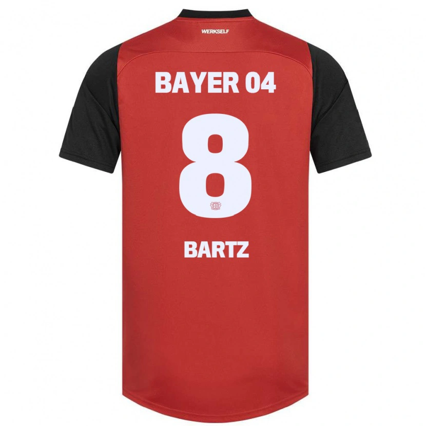 Danxen Heren Paulina Bartz #8 Rood Zwart Thuisshirt Thuistenue 2024/25 T-Shirt